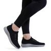 imagekonhill Womens Comfortable Walking Shoes  Tennis Athletic Casual Slip on Sneakers 135 Wide US Dark Grey455