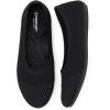 imagekonhill Womens Ballet Flat Shoes Round Toe Knit Slip On Ballerina Walking Flats Lightweight Women Dress Shoes for Work Travel Casual WalkingBlack