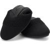 imagekonhill Womens Ballet Flat Shoes Round Toe Knit Slip On Ballerina Walking Flats Lightweight Women Dress Shoes for Work Travel Casual WalkingBlack