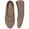 imagekonhill Womens Ballet Flat Shoes Round Toe Knit Slip On Ballerina Walking Flats Lightweight Women Dress Shoes for Work Travel Casual WalkingKhaki