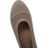 imagekonhill Womens Ballet Flat Shoes Round Toe Knit Slip On Ballerina Walking Flats Lightweight Women Dress Shoes for Work Travel Casual WalkingKhaki