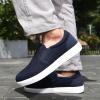 imagekonhill Mens Slip on Shoes  Casual Arch Support Walking Loafers Slipon Mesh Knit Sneakers Memory Foam Driving Work Skate Shoes Slip Resistant ShoesNavy