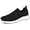 imagekonhill Mens Breathable Tennis Shoes  Walking Casual Slip on Athletic SneakersANavy Blue