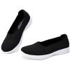 imagekonhill Womens Slip on Loafers  Comfy Walking Tennis LowTop Ballet Flat Nurse Shoes Casual Sneakers 85 US Black40