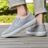 imagekonhill Slip on Sneaker for Men Casual Knit Boat Loafers Walking Shoes Driving Work Memory Skate Foam ShoesBLight Grey