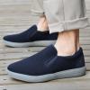 imagekonhill Slip on Sneaker for Men Casual Knit Boat Loafers Walking Shoes Driving Work Memory Skate Foam ShoesBNavy