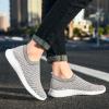 imagekonhill Womens Slip On Sneakers Non Slip Walking Shoes Breathable Mesh Work Casual Lightweight Tennis Workout Shoes2108 Lgray