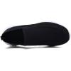 image:imagekonhill Mens Slip On Walking Shoes Lightweight Breathable Knit Tennis Sneakers Comfortable Casual Athletic Work Shoes for Gym TravelABlack