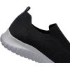image:imagekonhill Mens Slip On Walking Shoes Lightweight Breathable Knit Tennis Sneakers Comfortable Casual Athletic Work Shoes for Gym TravelABlackGrey