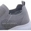 image:imagekonhill Mens Slip On Walking Shoes Lightweight Breathable Knit Tennis Sneakers Comfortable Casual Athletic Work Shoes for Gym TravelALight Grey