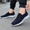 image:imagekonhill Mens Slip On Walking Shoes Lightweight Breathable Knit Tennis Sneakers Comfortable Casual Athletic Work Shoes for Gym TravelANavy Blue