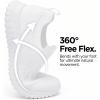 image:imagekonhill Mens Slip On Walking Shoes Lightweight Breathable Knit Tennis Sneakers Comfortable Casual Athletic Work Shoes for Gym TravelAll White