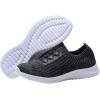 image:imagekonhill Womens Slip On Walking Tennis Shoes  Comfortable Mesh Casual Work Memory Foam Sneakers for Standing All Day0211 Dgray