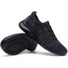 image:imagekonhill Womens Slip On Walking Tennis Shoes  Comfortable Mesh Casual Work Memory Foam Sneakers for Standing All Day0212 BlackGray