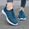 image:imagekonhill Womens Slip On Walking Tennis Shoes  Comfortable Mesh Casual Work Memory Foam Sneakers for Standing All Day2122 Blue