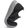 image:imagekonhill Womens Slip On Walking Tennis Shoes  Comfortable Mesh Casual Work Memory Foam Sneakers for Standing All Day2122 Dark GreyGrey