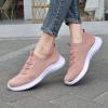 image:imagekonhill Womens Slip On Walking Tennis Shoes  Comfortable Mesh Casual Work Memory Foam Sneakers for Standing All Day2122 Mauve