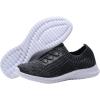 image:imagekonhill Womens Slip on Walking Tennis Shoes  Comfortable Lightweight Breathable Casual Work Travel Sneakers for Standing All Day0211 Dgray