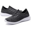 image:imagekonhill Womens Slip on Walking Tennis Shoes  Comfortable Lightweight Breathable Casual Work Travel Sneakers for Standing All Day0211 Dgray