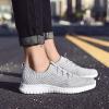 image:imagekonhill Womens Slip on Walking Tennis Shoes  Comfortable Lightweight Breathable Casual Work Travel Sneakers for Standing All Day0213 Lgray