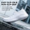 image:imagekonhill Womens Slip on Walking Tennis Shoes  Comfortable Lightweight Breathable Casual Work Travel Sneakers for Standing All Day2122 All White