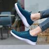 image:imagekonhill Womens Slip on Walking Tennis Shoes  Comfortable Lightweight Breathable Casual Work Travel Sneakers for Standing All Day2122 Blue