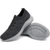 image:imagekonhill Womens Slip on Walking Tennis Shoes  Comfortable Lightweight Breathable Casual Work Travel Sneakers for Standing All Day2122 Dark GreyGrey