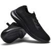 image:imagekonhill Womens Slip on Walking Tennis Shoes  Comfortable Lightweight Breathable Casual Work Travel Sneakers for Standing All DayBAll Black