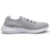 image:imagekonhill Womens Slip on Walking Tennis Shoes  Comfortable Lightweight Breathable Casual Work Travel Sneakers for Standing All DayBLight Gray
