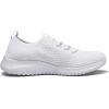 image:imagekonhill Womens Slip on Walking Tennis Shoes  Comfortable Lightweight Breathable Casual Work Travel Sneakers for Standing All DayBWhite
