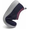 image:imagekonhill Womens Walking Shoes Slip On Sneakers Breathable Mesh Lightweight Casual Footwear for Daily Commute6701 Navy Grey