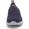image:imagekonhill Womens Walking Shoes Slip On Sneakers Breathable Mesh Lightweight Casual Footwear for Daily Commute6701 Navy Grey