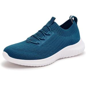image:imagekonhill Womens Slip on Walking Tennis Shoes  Comfortable Lightweight Breathable Casual Work Travel Sneakers for Standing All Day2122 Blue