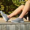 image:imagekonhill Mens Athletic Walking Shoes Breathable Knit Slip On Sneakers Comfortable Casual Work Tennis Shoes for Walking Working TravelADark GreyGrey
