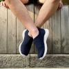 image:imagekonhill Mens Athletic Walking Shoes Breathable Knit Slip On Sneakers Comfortable Casual Work Tennis Shoes for Walking Working TravelANavy