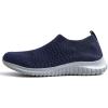 image:imagekonhill Mens Athletic Walking Shoes Breathable Knit Slip On Sneakers Comfortable Casual Work Tennis Shoes for Walking Working TravelANavyGrey