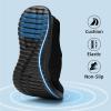 image:imagekonhill Mens Athletic Walking Shoes Breathable Knit Slip On Sneakers Comfortable Casual Work Tennis Shoes for Walking Working TravelBAll Black