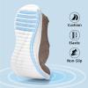 image:imagekonhill Mens Athletic Walking Shoes Breathable Knit Slip On Sneakers Comfortable Casual Work Tennis Shoes for Walking Working TravelBBrown