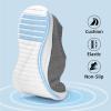 image:imagekonhill Mens Athletic Walking Shoes Breathable Knit Slip On Sneakers Comfortable Casual Work Tennis Shoes for Walking Working TravelBDark Grey