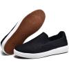 image:imagekonhill Mens Slip On Loafers Sneakers  Casual Knit Walking Shoes for Men Lightweight Breathable Memory Foam Boat Shoes Comfortable SlipOn Driving Loafers for Work Travel Beach22017dBlack