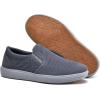 image:imagekonhill Mens Slip On Loafers Sneakers  Casual Knit Walking Shoes for Men Lightweight Breathable Memory Foam Boat Shoes Comfortable SlipOn Driving Loafers for Work Travel BeachBDark Grey