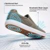 image:imagekonhill Mens Slip On Loafers Sneakers  Casual Knit Walking Shoes for Men Lightweight Breathable Memory Foam Boat Shoes Comfortable SlipOn Driving Loafers for Work Travel BeachAKhaki