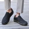 image:imagekonhill Mens Slip On Loafers Sneakers  Casual Knit Walking Shoes for Men Lightweight Breathable Memory Foam Boat Shoes Comfortable SlipOn Driving Loafers for Work Travel BeachABlack