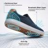 image:imagekonhill Mens Slip On Loafers Sneakers  Casual Knit Walking Shoes for Men Lightweight Breathable Memory Foam Boat Shoes Comfortable SlipOn Driving Loafers for Work Travel BeachANavy