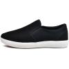 image:imagekonhill Mens Slip On Loafers Sneakers  Casual Knit Walking Shoes for Men Lightweight Breathable Memory Foam Boat Shoes Comfortable SlipOn Driving Loafers for Work Travel BeachBBlackWhite