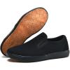 image:imagekonhill Mens Slip On Loafers Sneakers  Casual Knit Walking Shoes for Men Lightweight Breathable Memory Foam Boat Shoes Comfortable SlipOn Driving Loafers for Work Travel BeachBAll Black