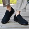 image:imagekonhill Mens Slip On Loafers Sneakers  Casual Knit Walking Shoes for Men Lightweight Breathable Memory Foam Boat Shoes Comfortable SlipOn Driving Loafers for Work Travel BeachBAll Black