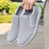 image:imagekonhill Mens Slip On Loafers Sneakers  Casual Knit Walking Shoes for Men Lightweight Breathable Memory Foam Boat Shoes Comfortable SlipOn Driving Loafers for Work Travel BeachBLight Grey