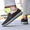 image:imagekonhill Mens Slip On Loafers Sneakers  Casual Knit Walking Shoes for Men Lightweight Breathable Memory Foam Boat Shoes Comfortable SlipOn Driving Loafers for Work Travel BeachABrown