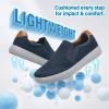 image:imagekonhill Mens Slip On Loafers Sneakers  Casual Knit Walking Shoes for Men Lightweight Breathable Memory Foam Boat Shoes Comfortable SlipOn Driving Loafers for Work Travel BeachANavy